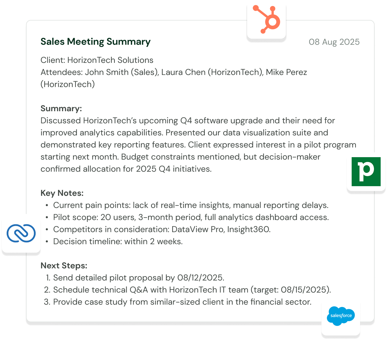 Enrich your CRM with qualitative and quantitative data