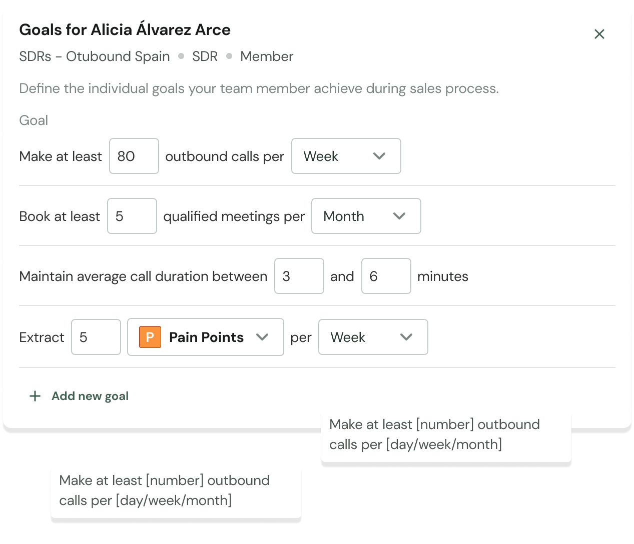 Set objectives qualitative and quantitative